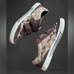 Coach Brown and Tan Women's Sneakers